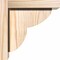 Ekena Millwork Crestline Smooth Corbel w/Backplate, Douglas Fir, 5 1/2"W x 8"D x 8"H COR06X08X08CRE01SDF - alternate 3